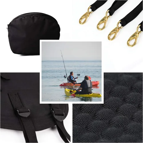 Vista 7 de Asiento para kayak o bote de Leader Accessories de lujo Negro /Gris
