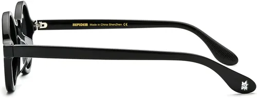 Vista 6 de HEPIDEM Gafas ópticas redondas de acetato para hombre, gafas ópticas, gafas de marco Zolman