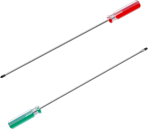 Vista 8 de 2 destornilladores para máquina de coser, destornillador Phillips de 0.236 in y puntas de cabeza plana, juego de destornilladores rechonchos