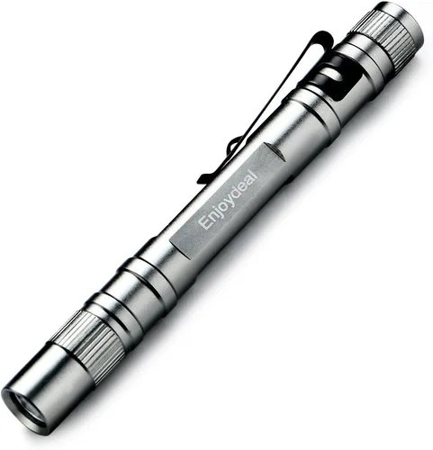 Vista 2 de 5 unids pluma linternas 1000LM ultra delgado portátil LED Penlight bolsillo pluma linterna luz linterna con clip para interior al aire libre