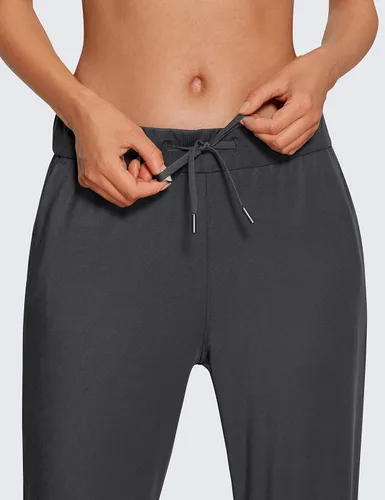 Vista 3 de CRZ YOGA - Pantalones deportivos elásticos de 4 vías para mujer de 27 pulgadas, pantalones deportivos para correr, viajes, descanso, pantalones