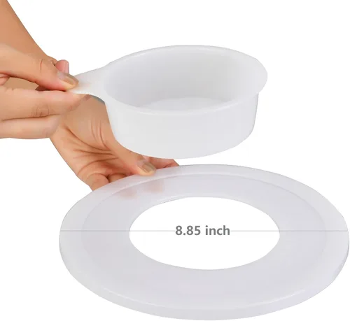 Vista 6 de KitchenAid - Juego de 2 fundas para tazones de 4.5 a 5 cuartos de galón con cabezal inclinable, tapas para tazones