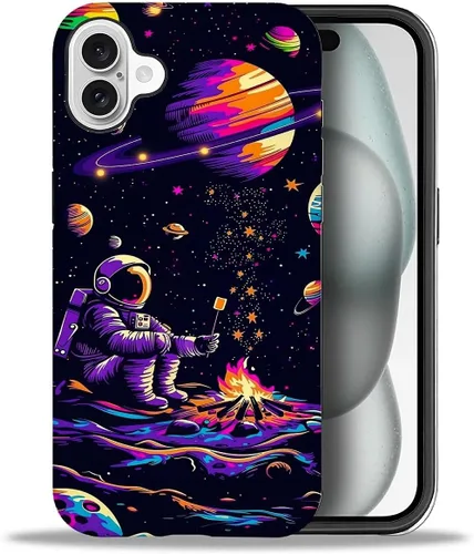 Vista 55 de CARLOCA Compatible con iPhone 12, Funda de Art Deco con patrón, TPU suave + PC duro 2 en 1, Funda protectora única con patrón, antiarañazos, TPU