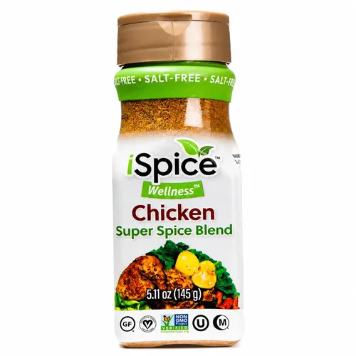 Vista 3 de iSpice - Sin sal Sin azúcar Mezcla de especias súper saludable 100% libre de grasa pura para pollo Todo natural Listo para usar tal cual
