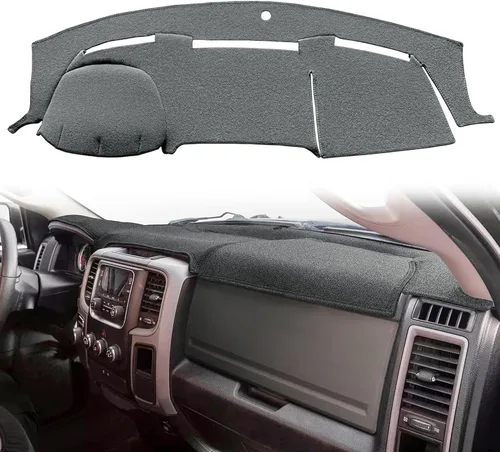 Vista 7 de Yiz Funda para Tablero Cubierta de Salpicadero Tapete de Ajuste Personalizado para Dodge Ram 1500 2002-2005, 2500/3500 2003-2005 (02-05 Beige) Y22