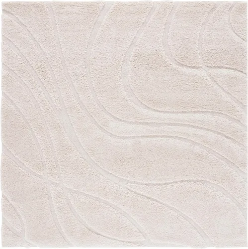 Vista 28 de Safavieh Florida Shag Collection - Alfombra de área de 2 x 3 pies, color crema/beige, diseño geométrico, felpa de 1.2 pulgadas de grosor, ideal