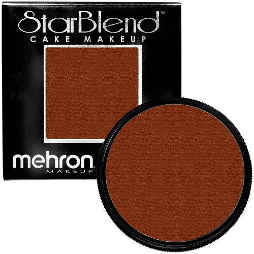 Vista 6 de Mehron Makeup StarBlend Maquillaje en Pastilla Polvo Prensado Húmedo/Seco Base en Polvo Pintura Facial y Corporal Marrón Sable 2 oz (56g)