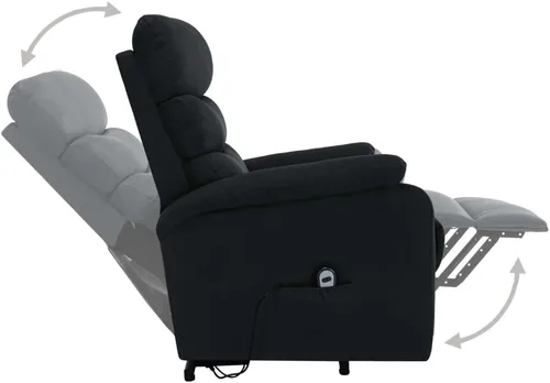 Vista 6 de Silla reclinable de masaje de pie, silla elevadora, sofá para el hogar, sillón reclinable eléctrico, silla de juegos, con bolsillo lateral, control