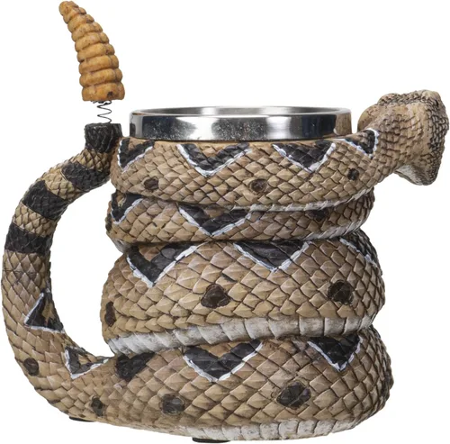 Vista 3 de SUMMIT COLLECTION Rattlesnake - Taza de café (16 onzas líquidas) Diamondback Rattler Beer Tankard