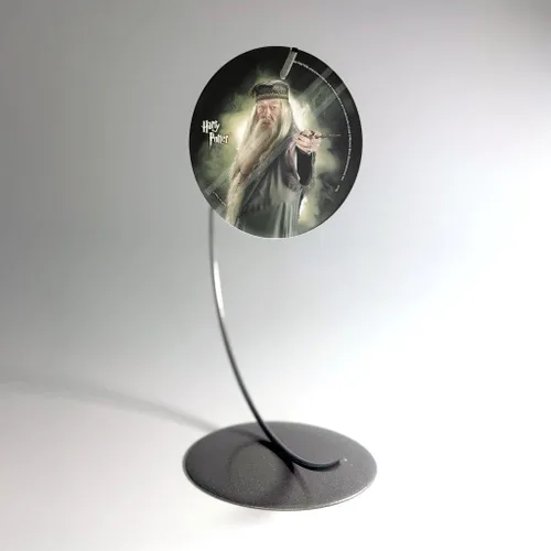 Vista 3 de Harry Potter – Albus Dumbledore – 3.5 pulgadas Starfire Prints colgante accesorio de impresión de vidrio – Accesorio colgante de luz – Ideal
