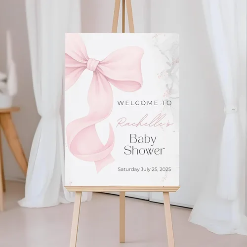 Vista 22 de Personalized Baby Shower Welcome Sign, Custom Baby Name, Shower Sign, Wildflower A Little Wildflower on the Way, Brunch, Elegant Version 01