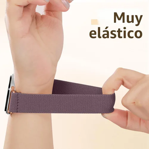 Vista 3 de Easuny 6 Pack de Correas Elásticas Compatibles con Samsung Galaxy Watch 8 Banda 40mm 44mm, Correa de Bucle Samsung Galaxy Watch 8 Classic 46mm