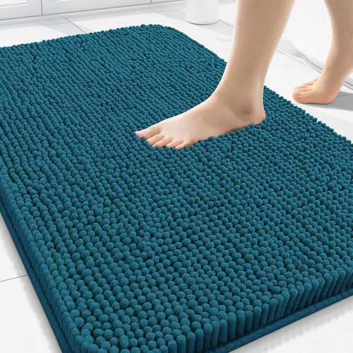 Vista 62 de Arotive Alfombras de baño de felpilla extrasuaves y absorbentes, de 24 x 16 pulgadas, lavables a máquina, parte trasera de goma antideslizante