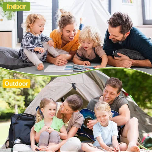 Vista 7 de Colchoneta portátil de espuma viscoelástica – Colchón plegable enrollable con funda impermeable – Bolsa de viaje ligera