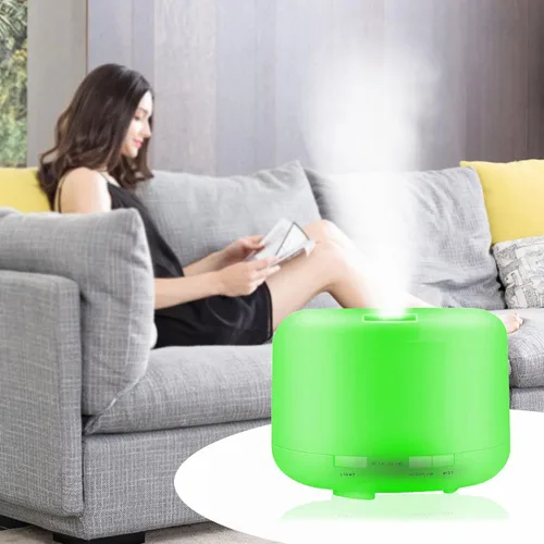 Vista 4 de EcoGecko Mr Mister Difusor de aire ultrasónico de aceite esencial de aromaterapia de 33.8 fl oz, humidificador de niebla fría con luz LED de 7