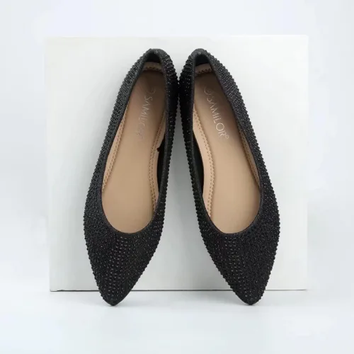 Vista 5 de Samilor Zapatos bajos y elegantes con lazo y puntera redonda para mujer, cómodos y sin cordones