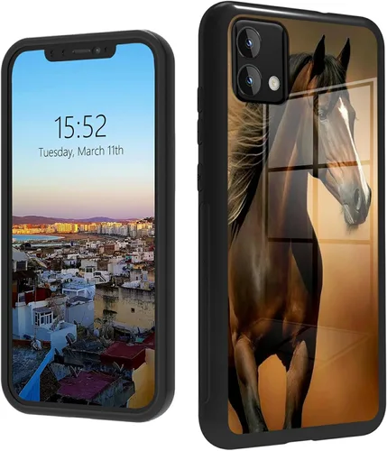 Vista 262 de Funda para Motorola Moto G Stylus 5G 2021 de vidrio templado, funda negra con diseño de mujer negra africana para mujeres y hombres, antiarañazos, a