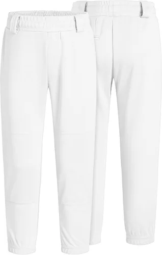 Vista 3 de QBK 2T3T4T5T Pantalones de béisbol para niños pequeños, pantalones de sóftbol para niños, pantalones de pelota para niño y niña