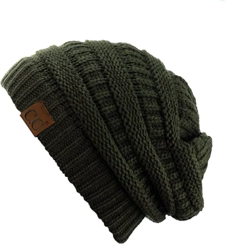 Vista 138 de C.C Trendy Warm Chunky Soft Stretch Cable Knit Beanie