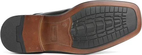 Vista 4 de Bruno Marc Mocasines de vestir forrados de cuero para hombre