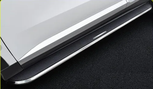 Vista 5 de 2 estribos para Audi Q8 2019-2023 - Barras laterales Nerf para proteger el coche, pedales con soportes montados