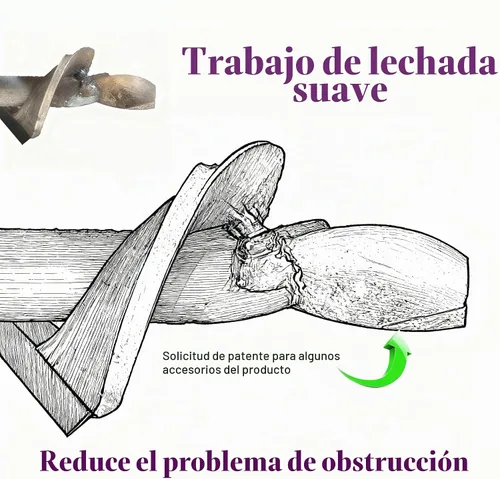 Vista 2 de Pistola de lechada eléctrica para mortero portátil con 9 boquillas (sin taladro eléctrico)