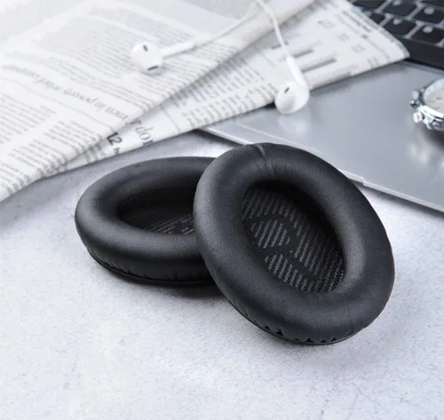 Vista 5 de Almohadillas de repuesto para auriculares, para auriculares Bose Quietcomfort QC15 QC25 QC35 35 ii (Negro)
