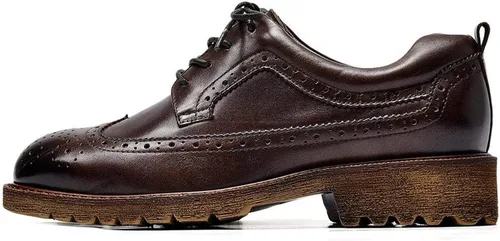 Vista 2 de Beau Today - Zapatos de piel Oxford con cordones para mujer