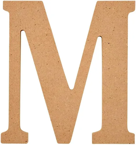 Vista 58 de Plaid Letra de madera sin terminar, superficie de madera de 5" perfecta para proyectos de bricolaje, artes y manualidades, 63572