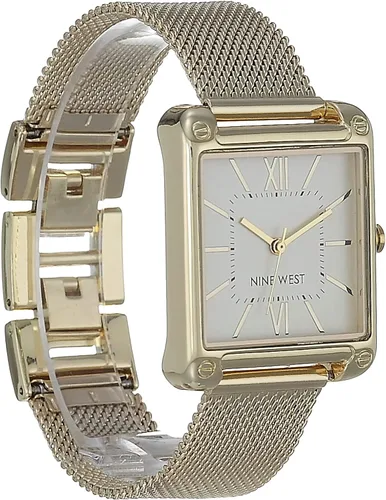 Vista 3 de Nine West Reloj pulsera de malla para mujer