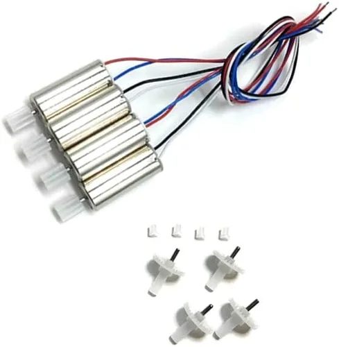 Vista 2 de RC Drone CW CCW Motor Motor Gear Set de piezas de repuesto para LS-XT9 E99 pro2 e99pro S91 RG107 Pro Drone DIY Accesorios - (Color: Set 01)