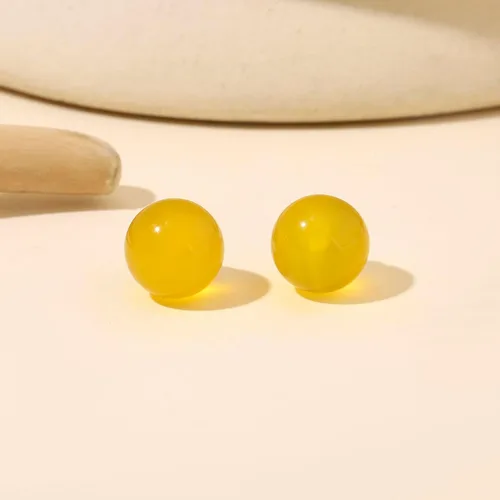 Vista 61 de Natural Stone Stud Earrings for Women 8mm Sterling Silver Genuine Gemstone Earrings Handmade Sterling Silver Crystal Stud Earrings for Women