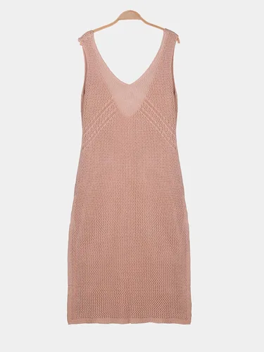 Vista 6 de CUPSHE Vestido de verano sin mangas con cuello en V para mujer