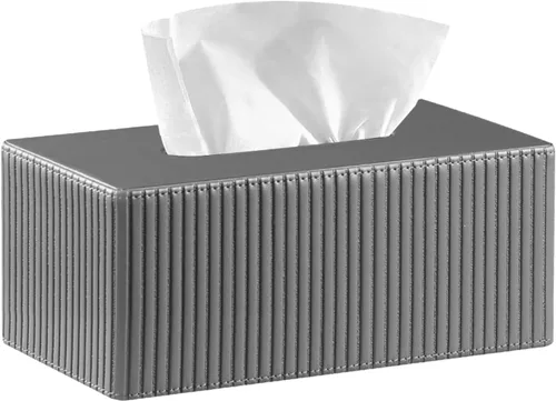 Vista 15 de Funda rectangular grande para caja de pañuelos con cinturón inferior, se albaricoque