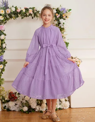 Vista 8 de GRACE KARIN Vestido casual para niñas de 5 a 12 años