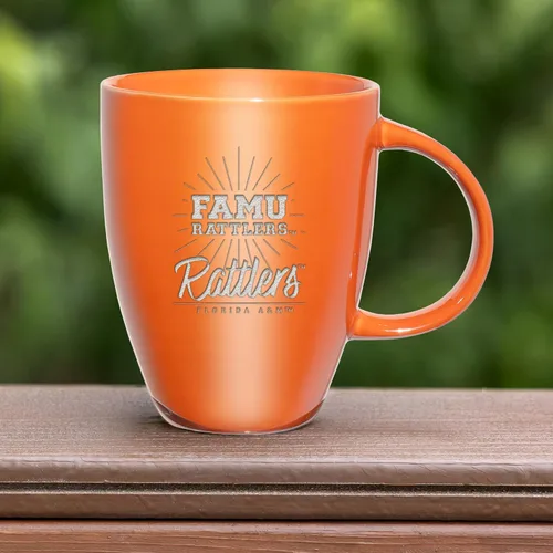 Vista 4 de Rico Industries - Taza de lustre cerámico con grabado láser de la NCAA de 18oz - Café-Té
