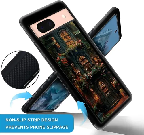 Vista 107 de Compatible con Google Pixel 4A 5G Mobile Case Creative Acrylic Panel trasero Silicona Protección Grip especialmente diseñado para Google Pixel 4A 5G