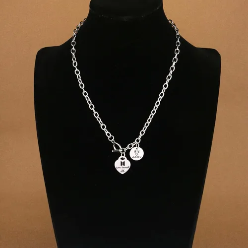 Vista 2 de ARETIS Kpop Bangtan - Collar para niños Be the best J-HOPE JIMIN JIN JK RM SUGA V Collar Bangtan Boys Lover Jewelry Gift for Bangtan Boys Fans