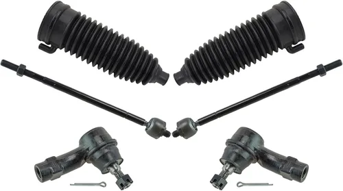 Vista 42 de TRQ Kit de dirección delantera con barra de acoplamiento de fuelle de piñón y cremallera compatible con Toyota Echo 2000-2005