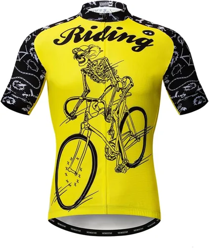 Vista 16 de Camisetas de ciclismo para hombre, camiseta de ciclismo de montaña, manga corta, transpirable, camisetas de ciclismo de secado rápido