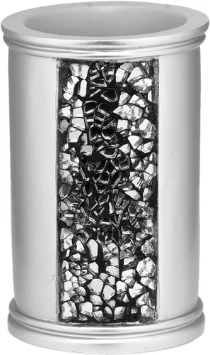 Vista 17 de Zahari Home Sinatra - Vaso de baño para cepillos de dientes y pasta de dientes, organizador de brochas de maquillaje, color negro