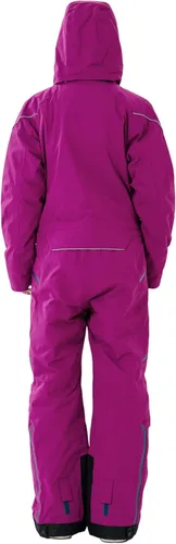 Vista 2 de XUQNAGG Traje de esquí de una pieza para mujer, resistente al viento, impermeable, cálido, transpirable, desmontable, para deportes de nieve