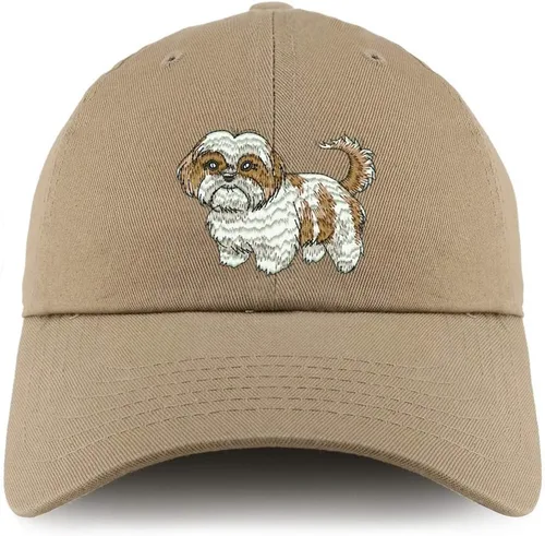 Vista 12 de Trendy Apparel Shop Shih Tzu Dog - Gorra bordada de algodón suave de perfil bajo para papá