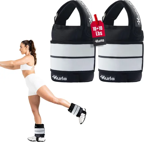 Vista 11 de Ankle & Wrist Weights - 8/16/20/30 lbs Pair (4-15lbs - Each) Dual Adjustable Secure Strap System, Patented Design, Ideal for Home Workouts