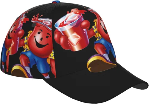 Vista 9 de atgzfdr Kool Anime Aid - Gorra de béisbol ajustable con ala curvada para hombre y mujer, color negro, Negro