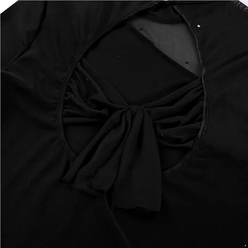 Vista 6 de easyforever Vestido de ballet latino para mujeres, adolescentes, uniforme de equipo de patinaje, falda tutú, leotardo