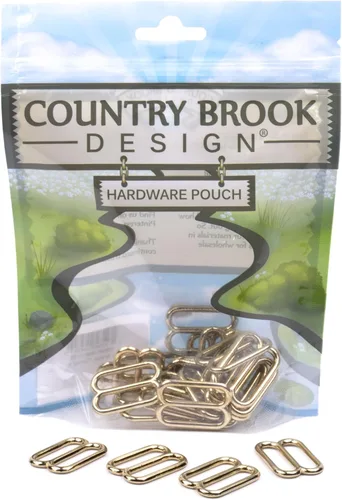 Vista 15 de Country Brook Design - Diapositivas redondas de metal con boca ancha Chapado en níquel