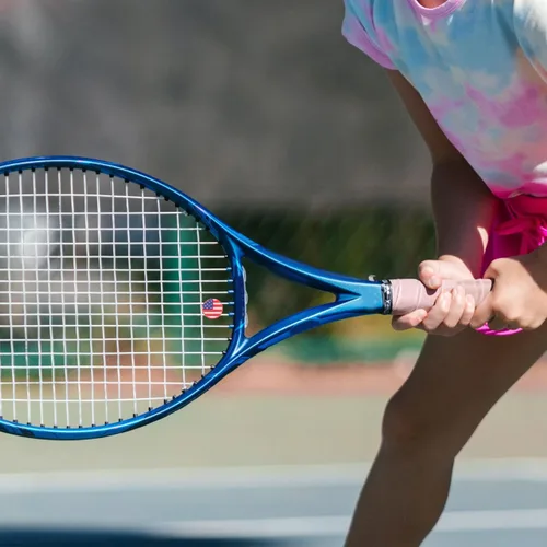 Vista 3 de Partykindom 6 unidades de amortiguadores de raqueta de tenis con bandera americana, amortiguadores de vibraciones para raquetas de tenis, accesorios