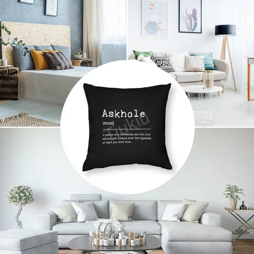 Vista 5 de AskholeThrow Fundas de almohada de 14 x 14 pulgadas, definición de agujero de Askhole, decoración cuadrada decorativa para sofá, cama y sofá