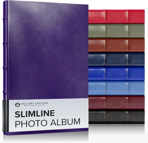 Vista 19 de Gallery Leather Álbum de fotos de 4 x 6 pulgadas, álbum de fotos con 3 anillas, 60 páginas para 120 fotos, rellenable, puede adaptarse a fotos de 4